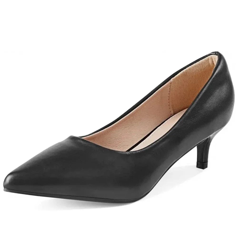 Heel The World‎ Women's 9.5 M Pumps with Kitten Heels Comfort Pointed Toe Dress